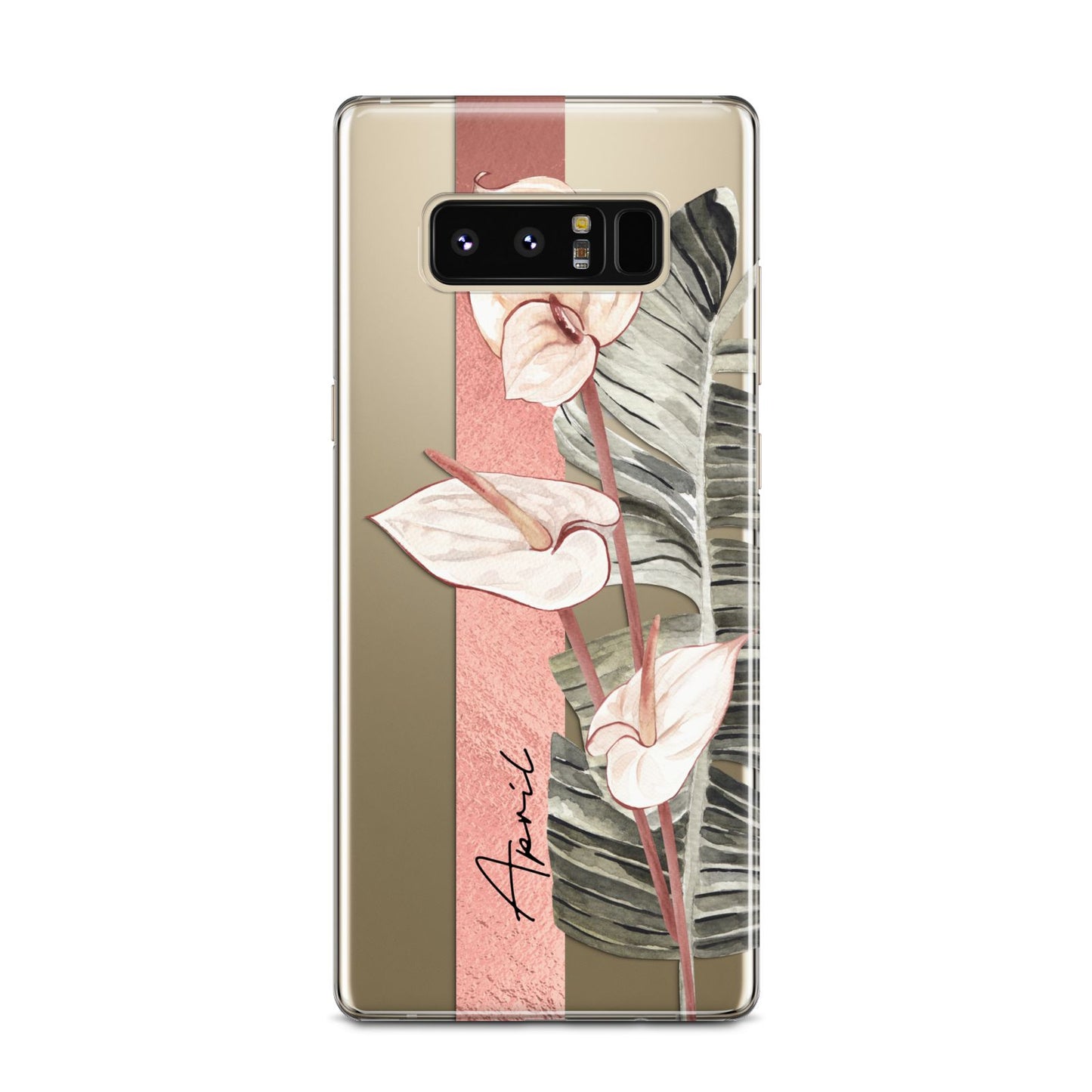 Personalised Anthurium Samsung Galaxy Note 8 Case