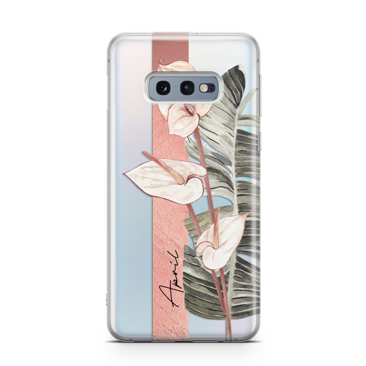 Personalised Anthurium Samsung Galaxy S10E Case