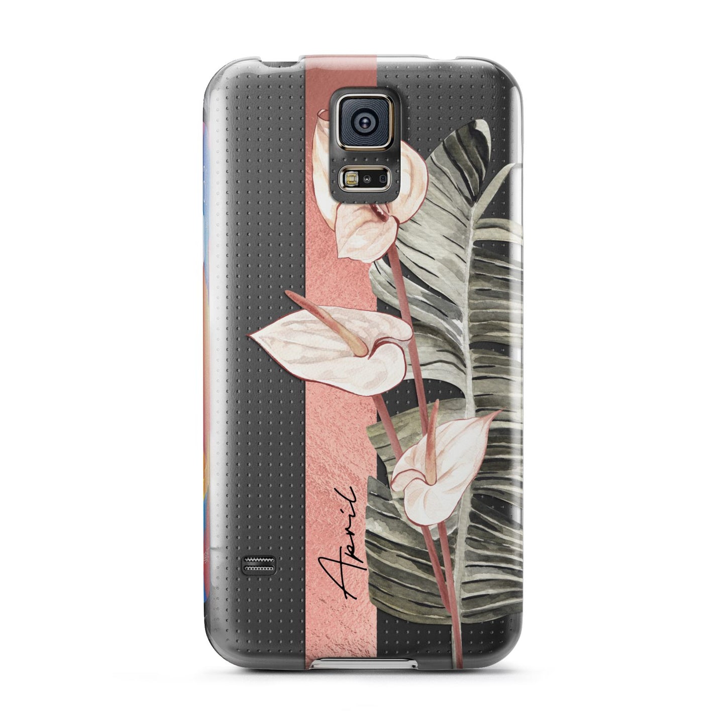 Personalised Anthurium Samsung Galaxy S5 Case