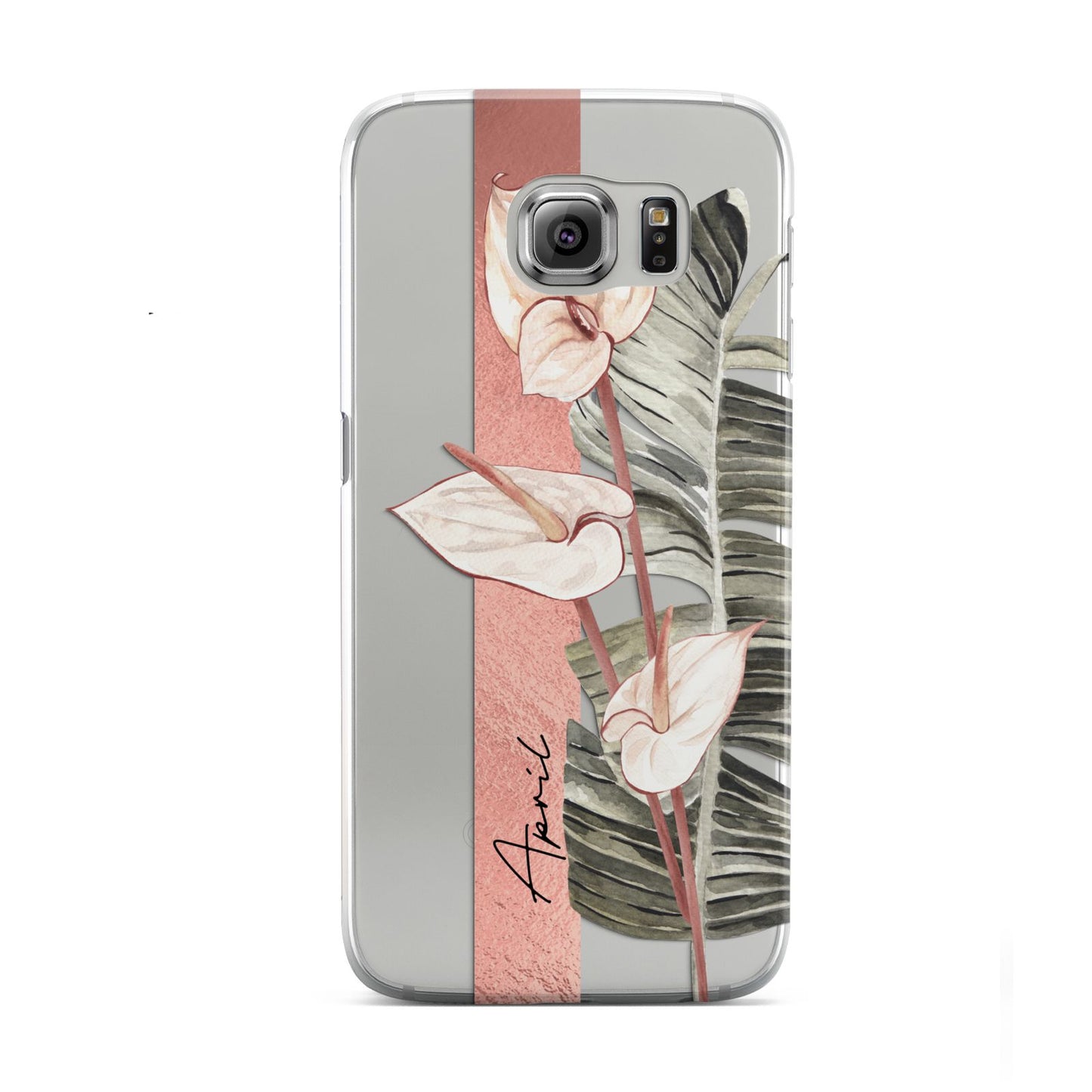 Personalised Anthurium Samsung Galaxy S6 Case