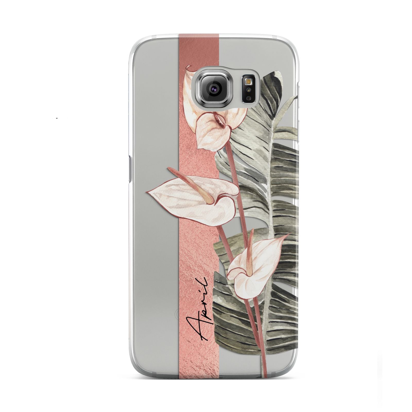 Personalised Anthurium Samsung Galaxy S6 Case