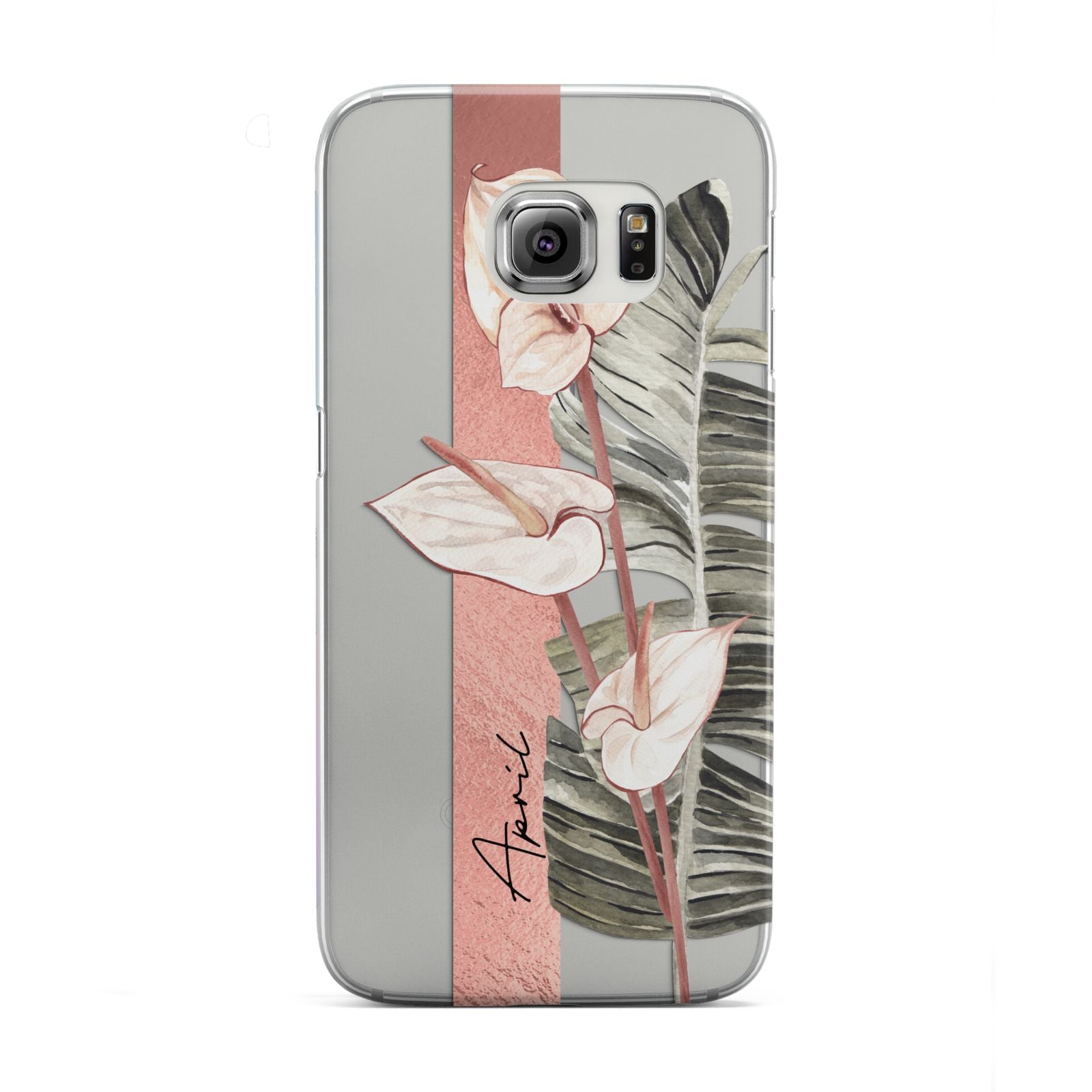 Personalised Anthurium Samsung Galaxy S6 Edge Case