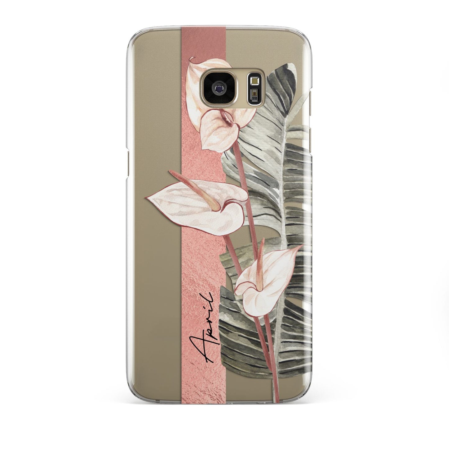 Personalised Anthurium Samsung Galaxy S7 Edge Case