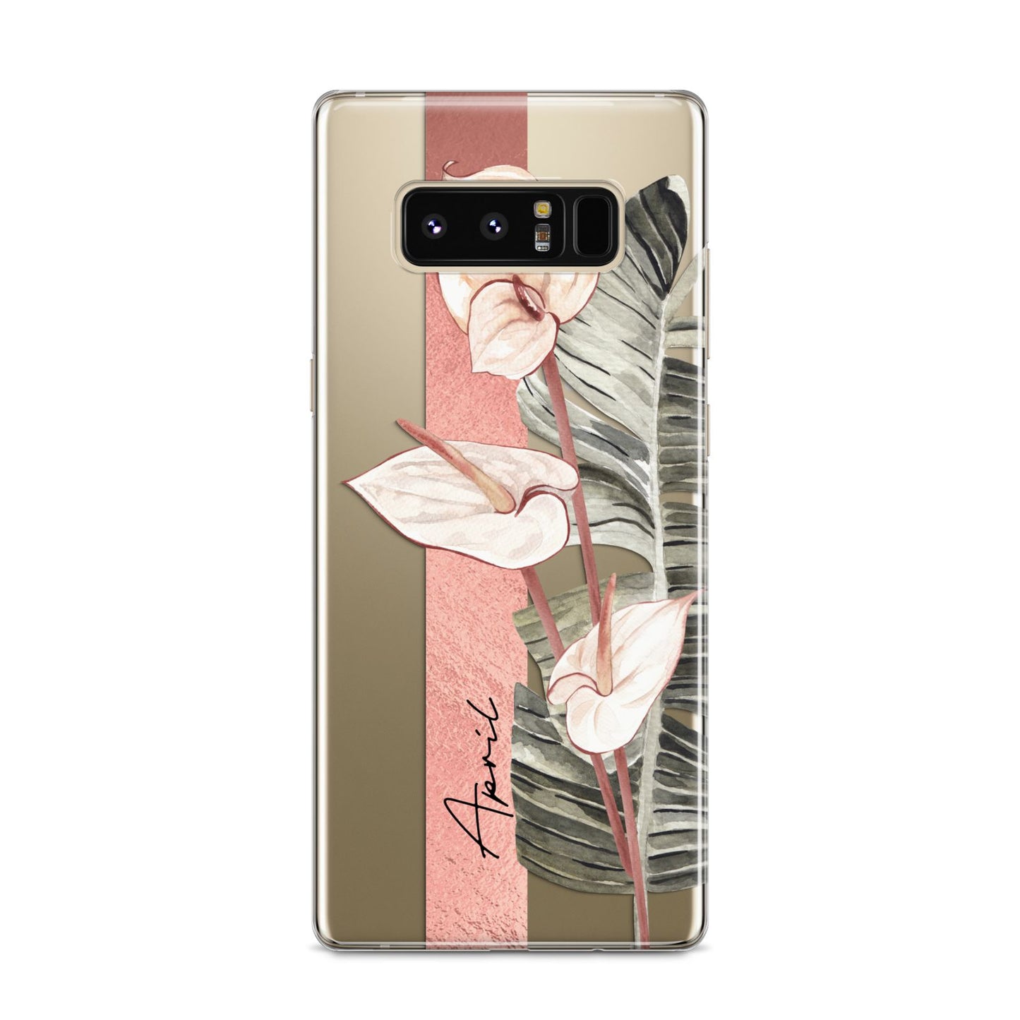 Personalised Anthurium Samsung Galaxy S8 Case