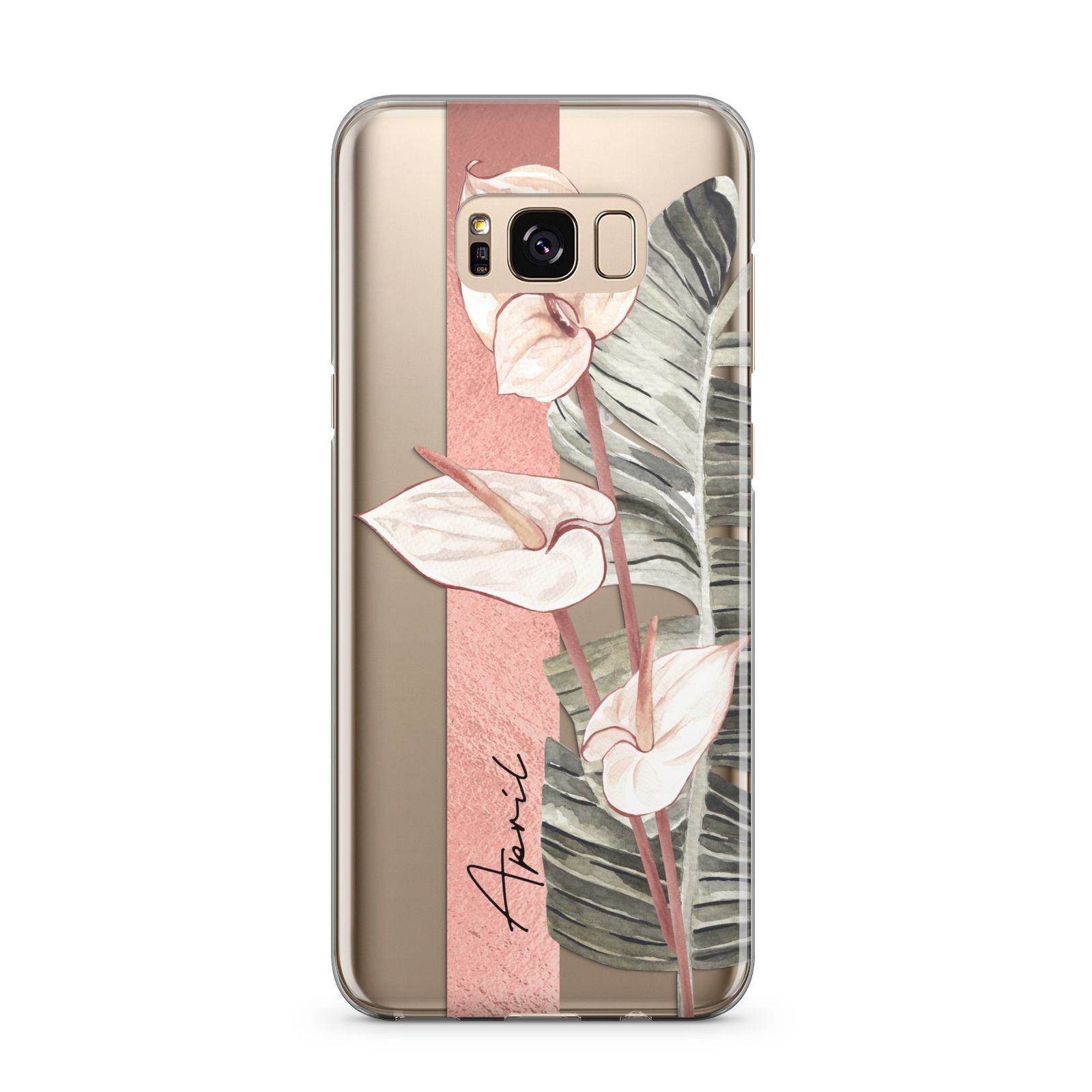 Personalised Anthurium Samsung Galaxy S8 Plus Case