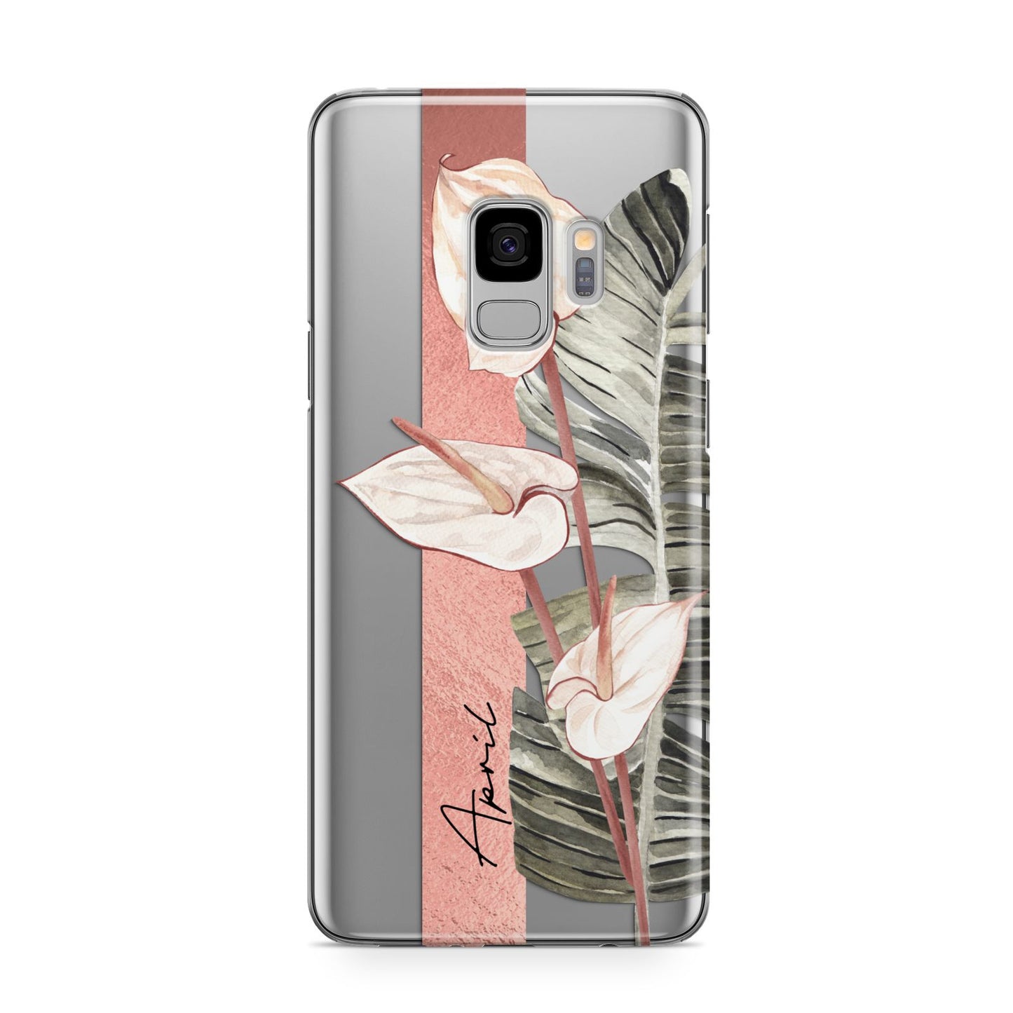 Personalised Anthurium Samsung Galaxy S9 Case