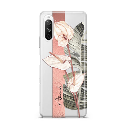 Personalised Anthurium Sony Xperia 10 III Case