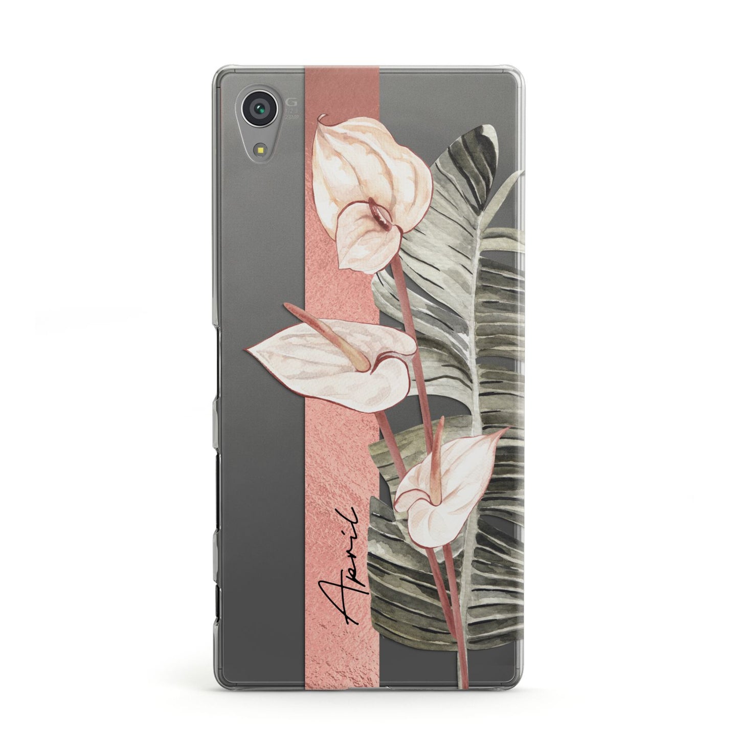 Personalised Anthurium Sony Xperia Case