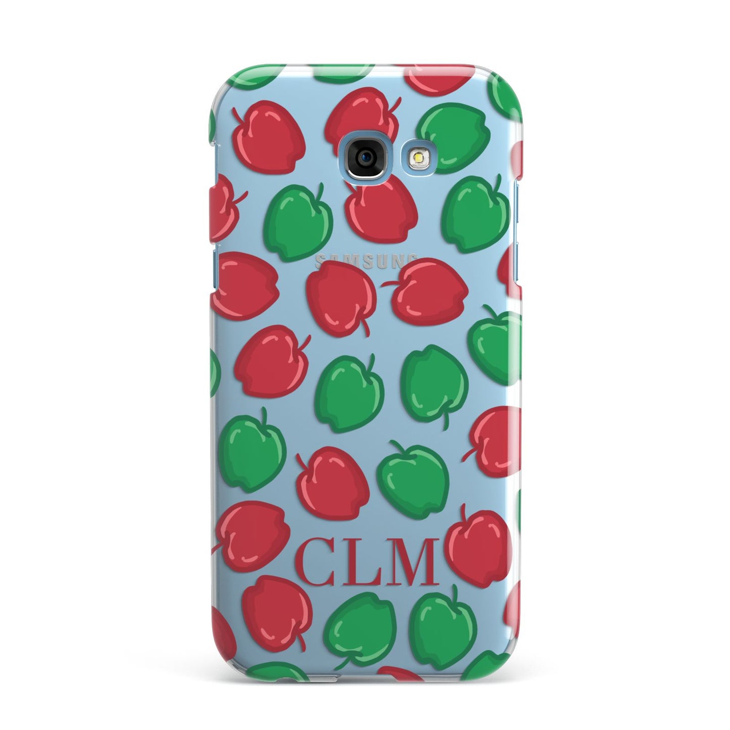 Personalised Apples Initials Clear Samsung Galaxy A7 2017 Case