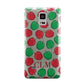 Personalised Apples Initials Clear Samsung Galaxy Note 4 Case