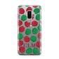 Personalised Apples Initials Clear Samsung Galaxy S9 Plus Case on Silver phone