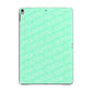 Personalised Aqua Diagonal Name Apple iPad Grey Case