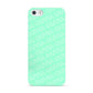 Personalised Aqua Diagonal Name Apple iPhone 5 Case