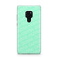 Personalised Aqua Diagonal Name Huawei Mate 20 Phone Case