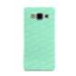Personalised Aqua Diagonal Name Samsung Galaxy A3 Case