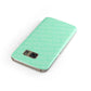 Personalised Aqua Diagonal Name Samsung Galaxy Case Front Close Up