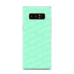 Personalised Aqua Diagonal Name Samsung Galaxy Note 8 Case