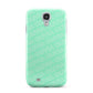 Personalised Aqua Diagonal Name Samsung Galaxy S4 Case