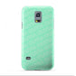 Personalised Aqua Diagonal Name Samsung Galaxy S5 Mini Case