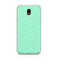 Personalised Aqua Diagonal Name Samsung J5 2017 Case