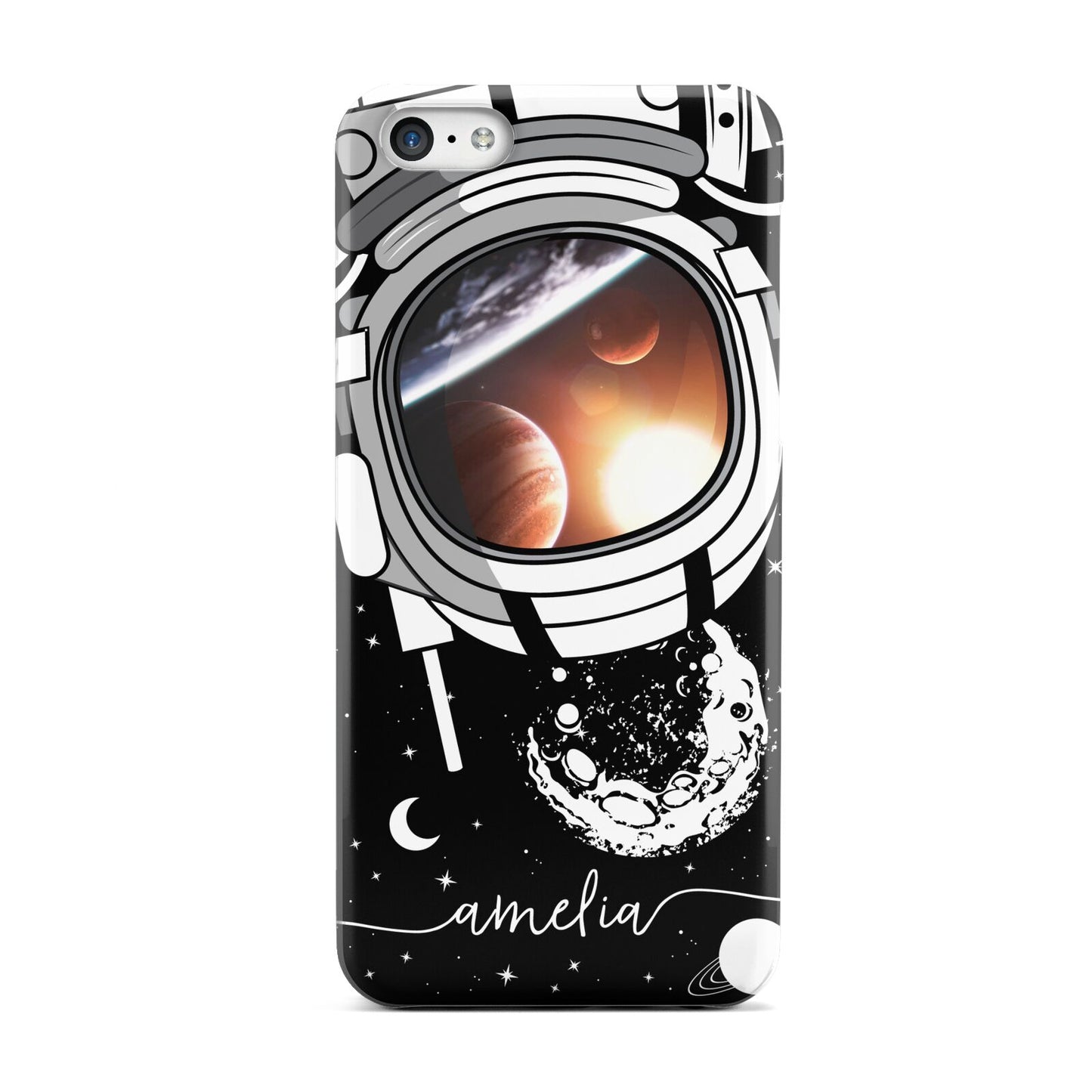 Personalised Astronaut in Space Name Apple iPhone 5c Case