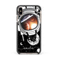 Personalised Astronaut in Space Name Apple iPhone Xs Max Impact Case Black Edge on Gold Phone