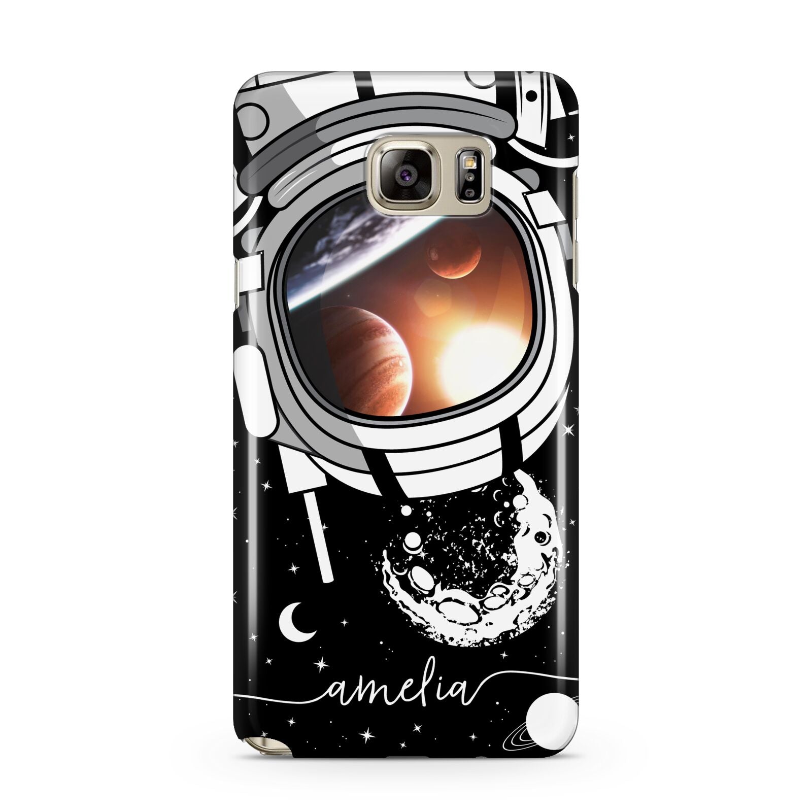 Personalised Astronaut in Space Name Samsung Galaxy Note 5 Case
