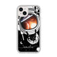 Personalised Astronaut in Space Name iPhone 14 Plus Clear Tough Case Starlight