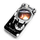 Personalised Astronaut in Space Name iPhone 8 Bumper Case on Silver iPhone Alternative Image