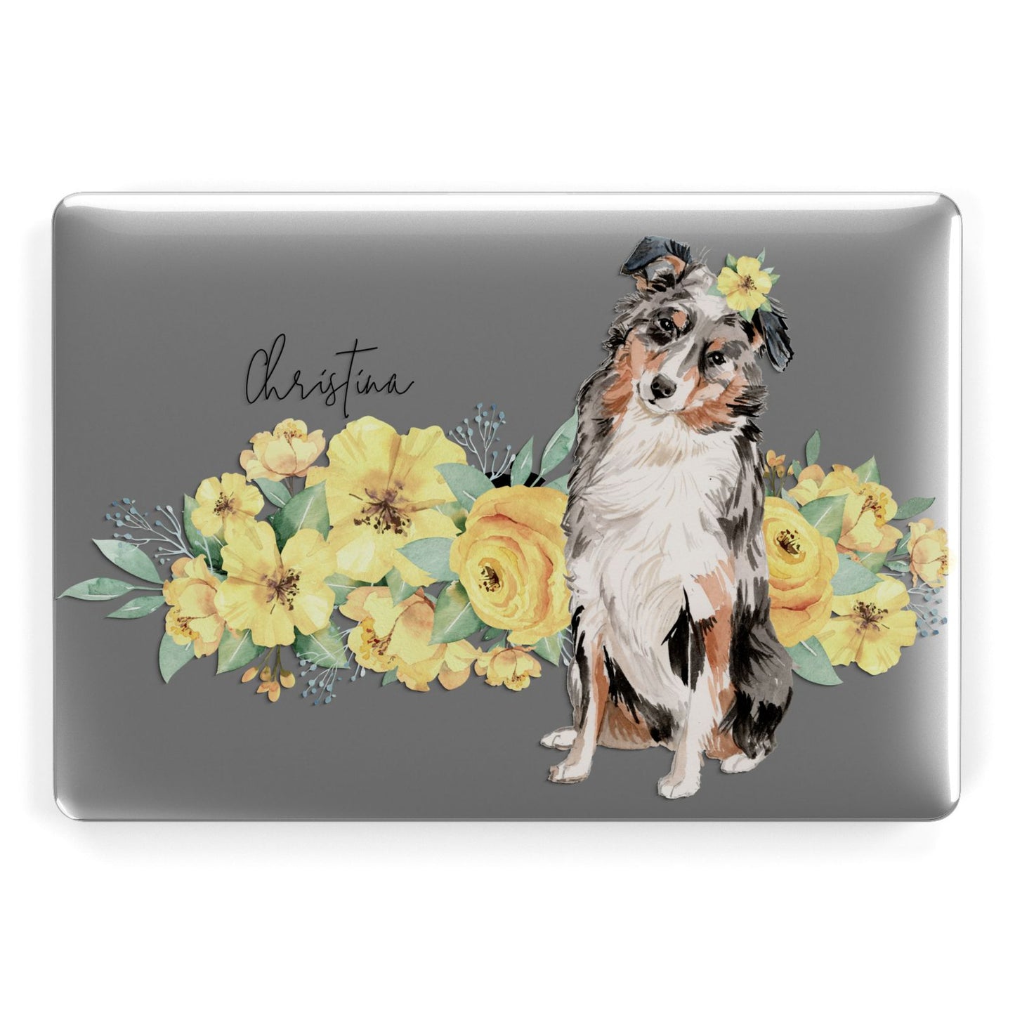Personalised Australian Shepherd Apple MacBook Case