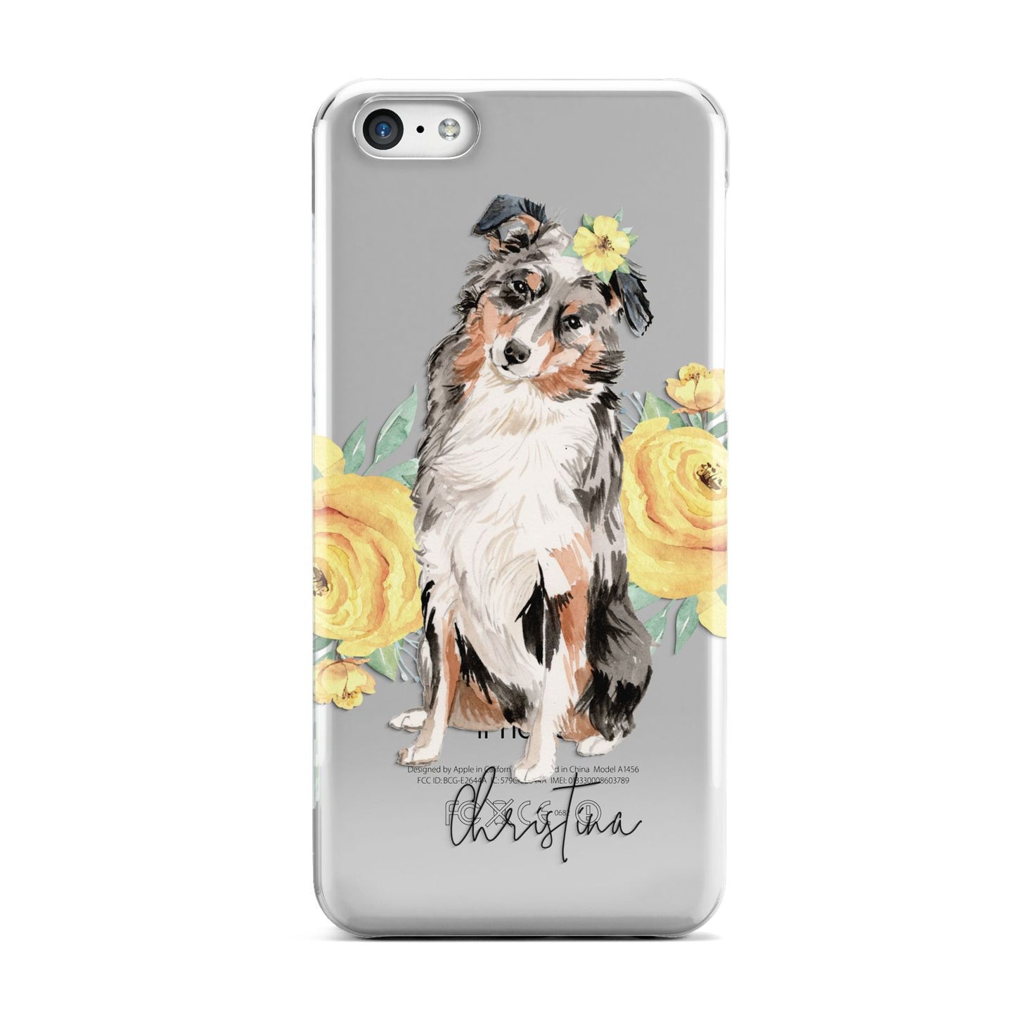 Personalised Australian Shepherd Apple iPhone 5c Case