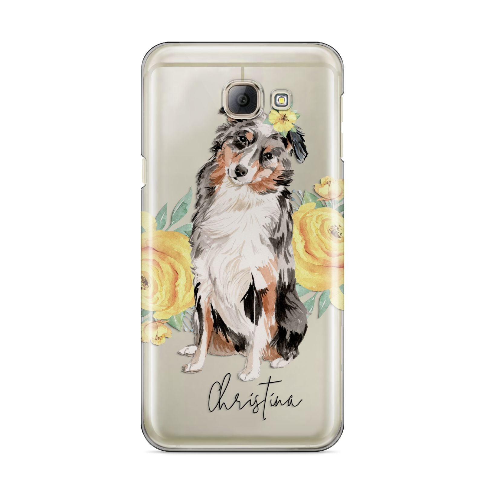 Personalised Australian Shepherd Samsung Galaxy A8 2016 Case