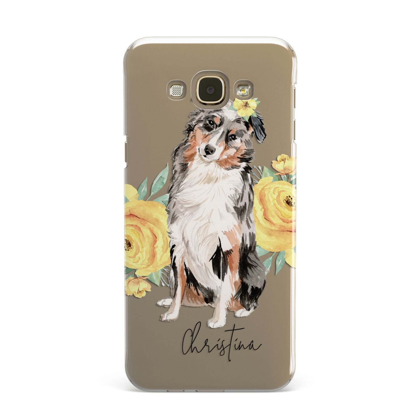 Personalised Australian Shepherd Samsung Galaxy A8 Case