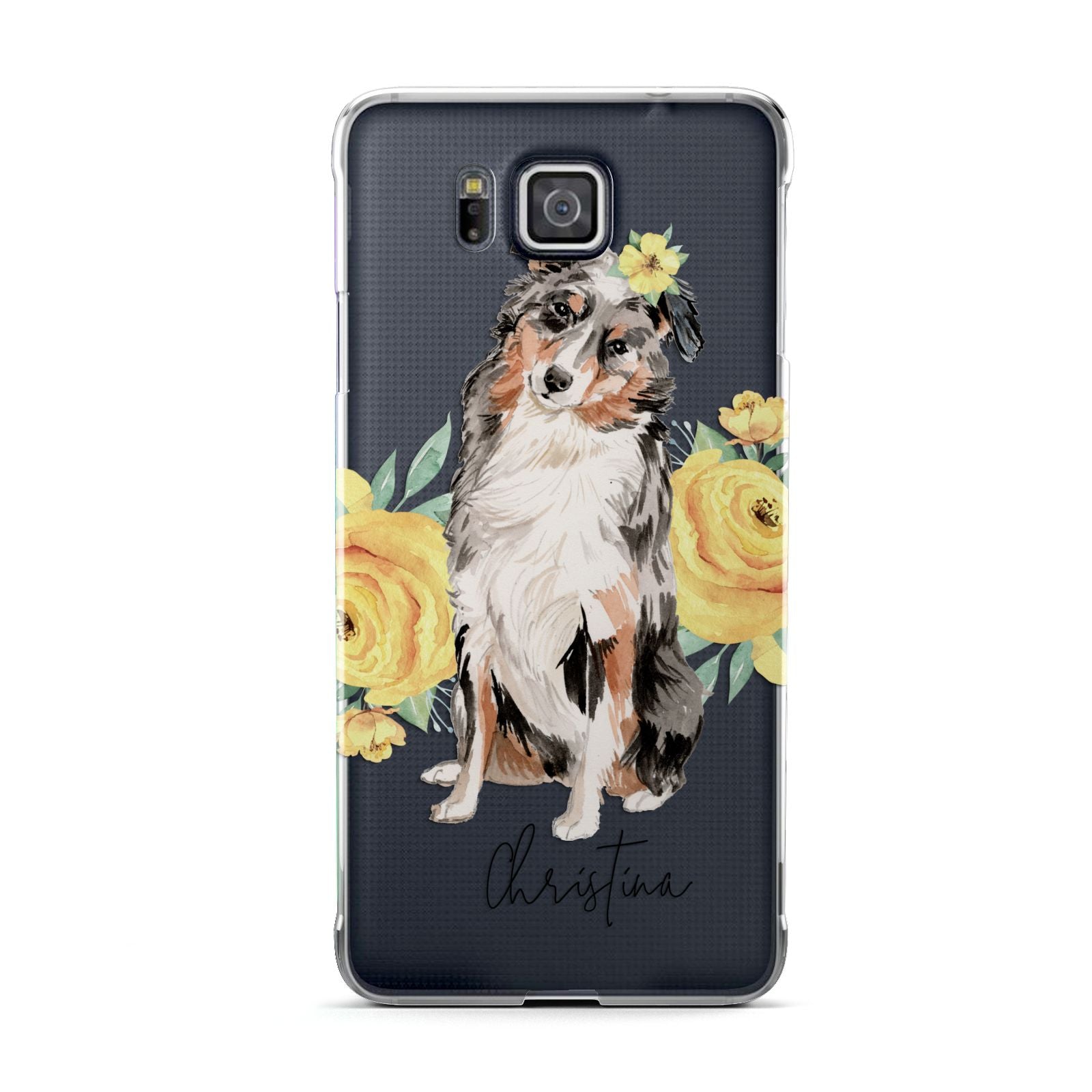 Personalised Australian Shepherd Samsung Galaxy Alpha Case