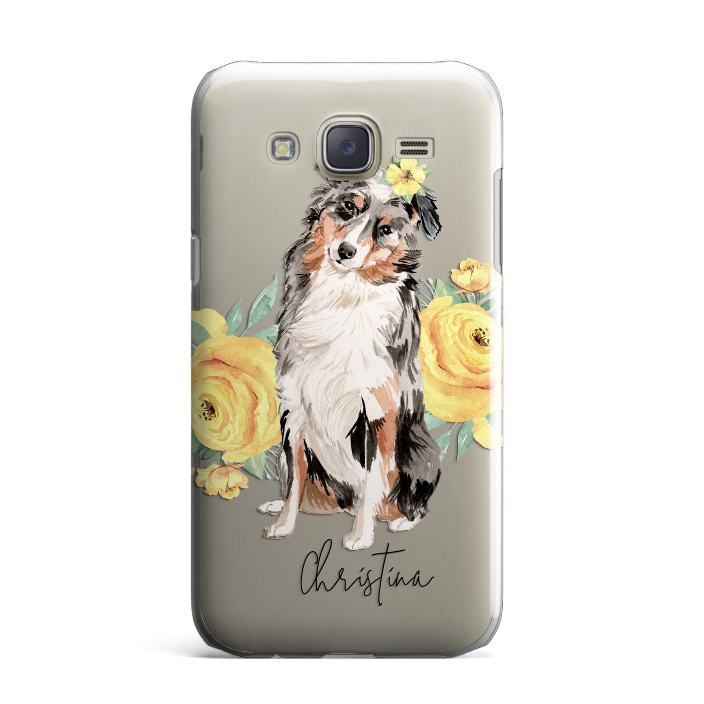 Personalised Australian Shepherd Samsung Galaxy J7 Case
