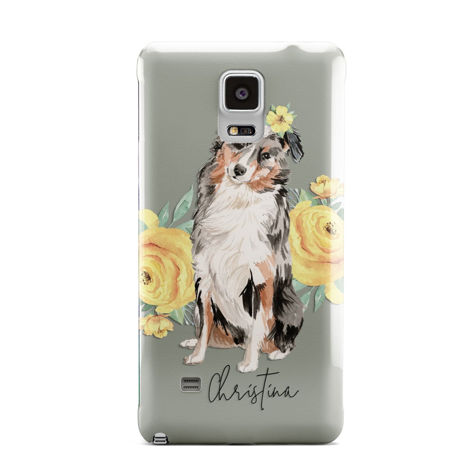 Personalised Australian Shepherd Samsung Galaxy Note 4 Case