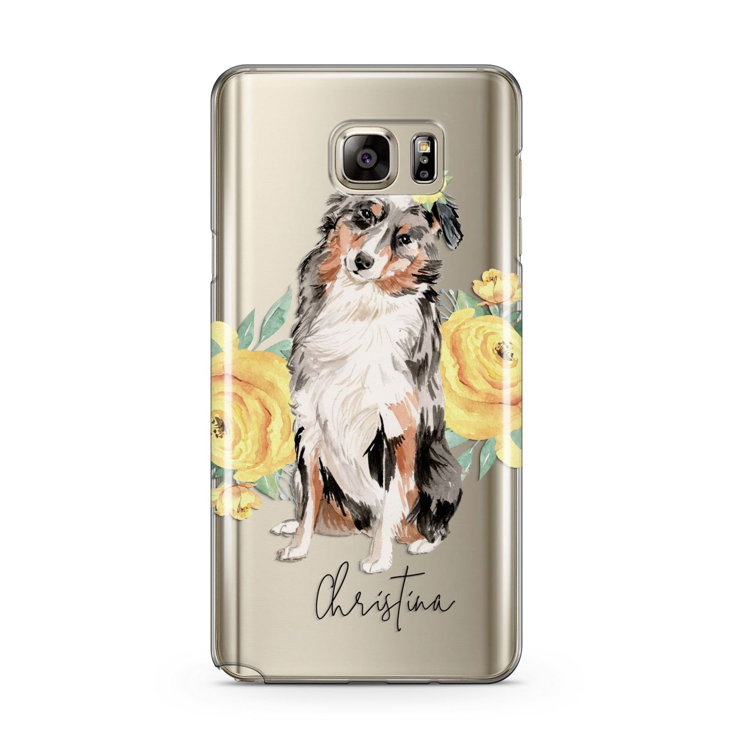 Personalised Australian Shepherd Samsung Galaxy Note 5 Case