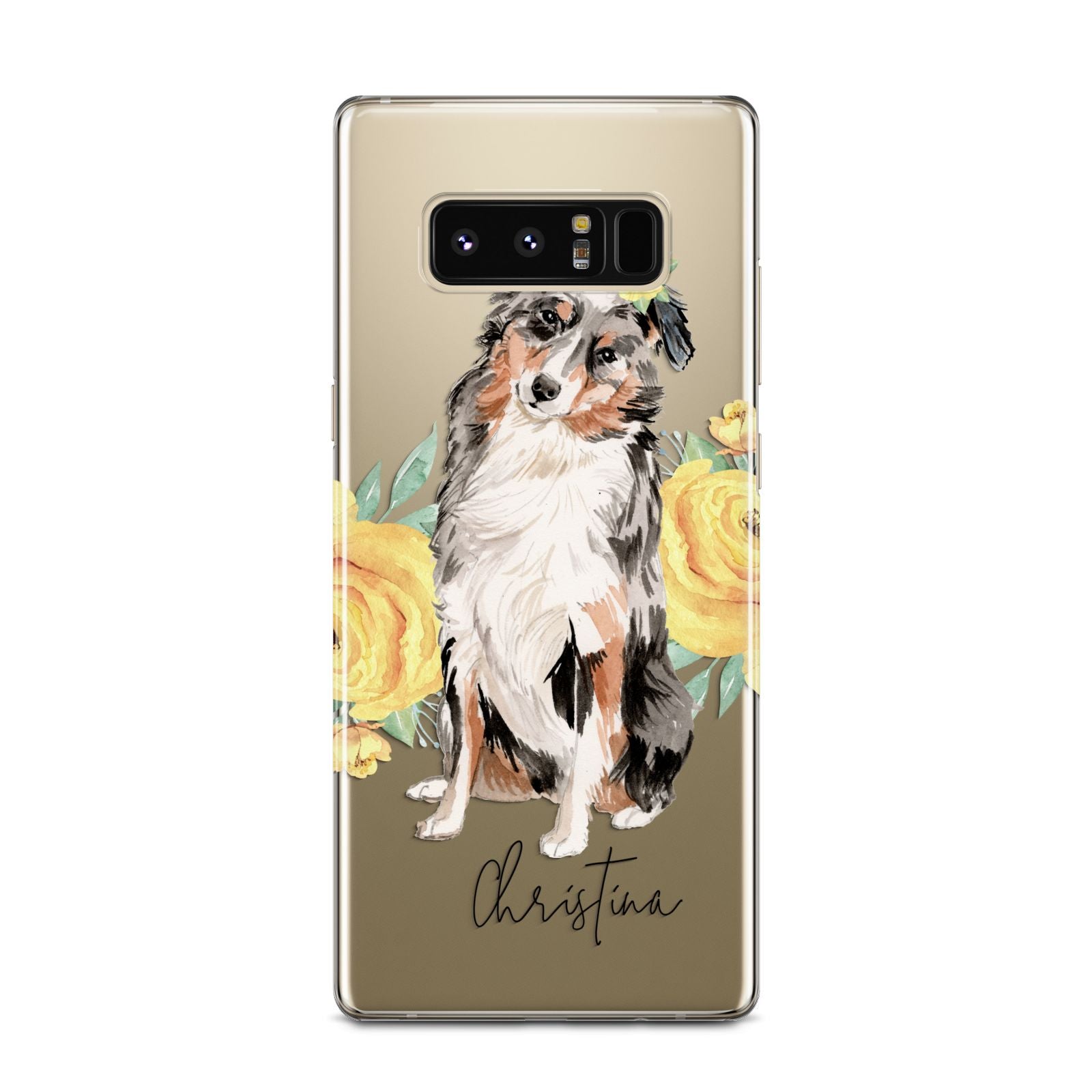 Personalised Australian Shepherd Samsung Galaxy Note 8 Case
