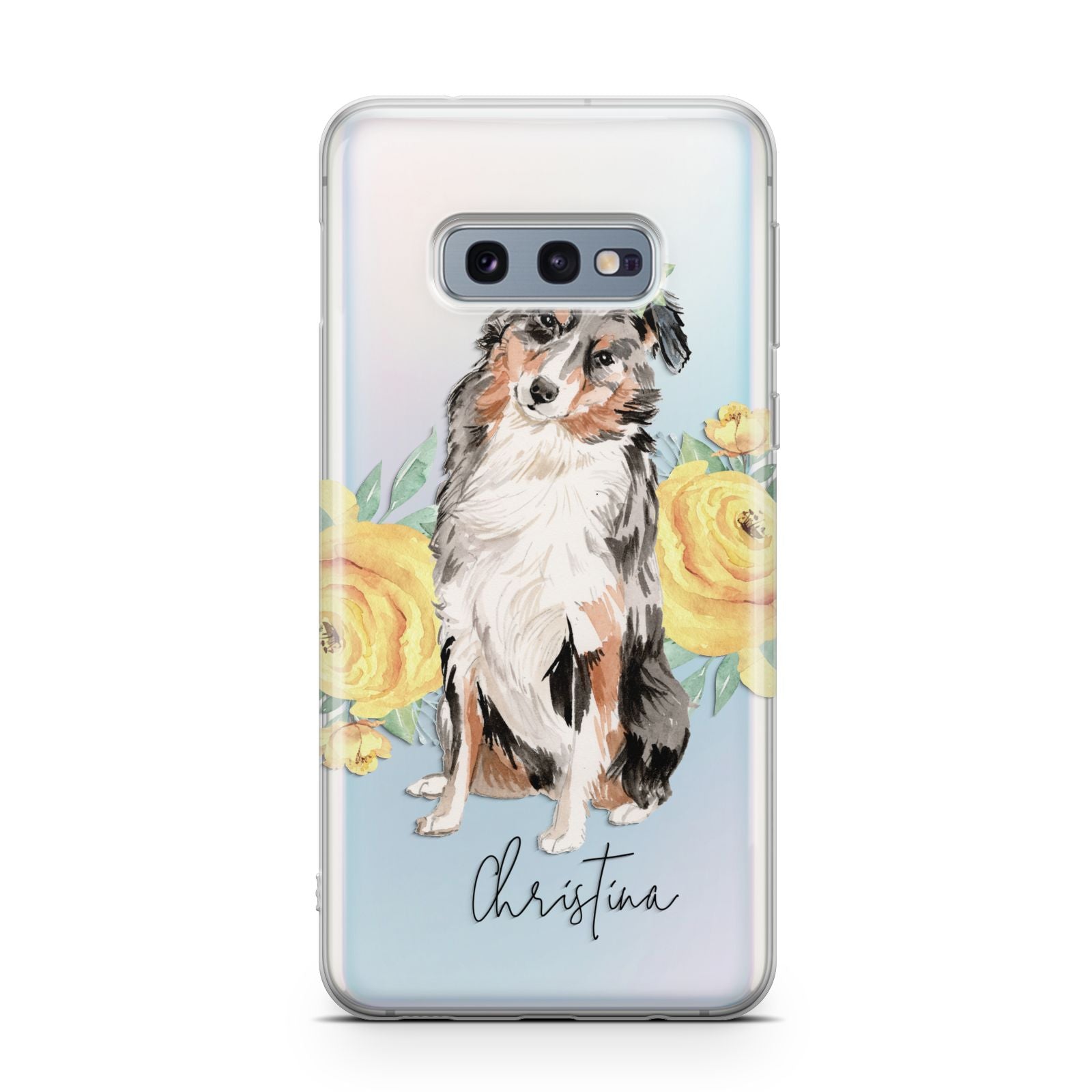 Personalised Australian Shepherd Samsung Galaxy S10E Case