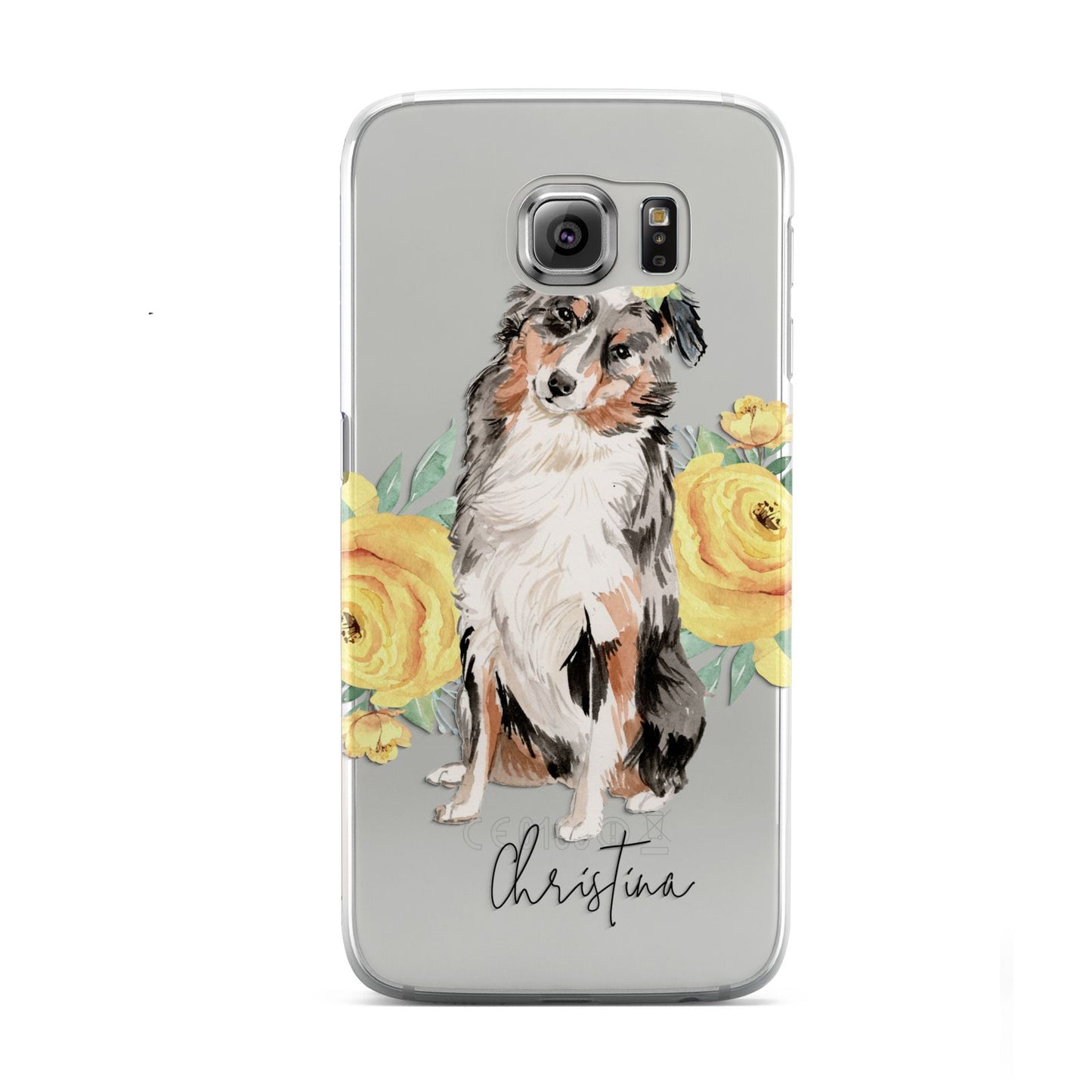 Personalised Australian Shepherd Samsung Galaxy S6 Case