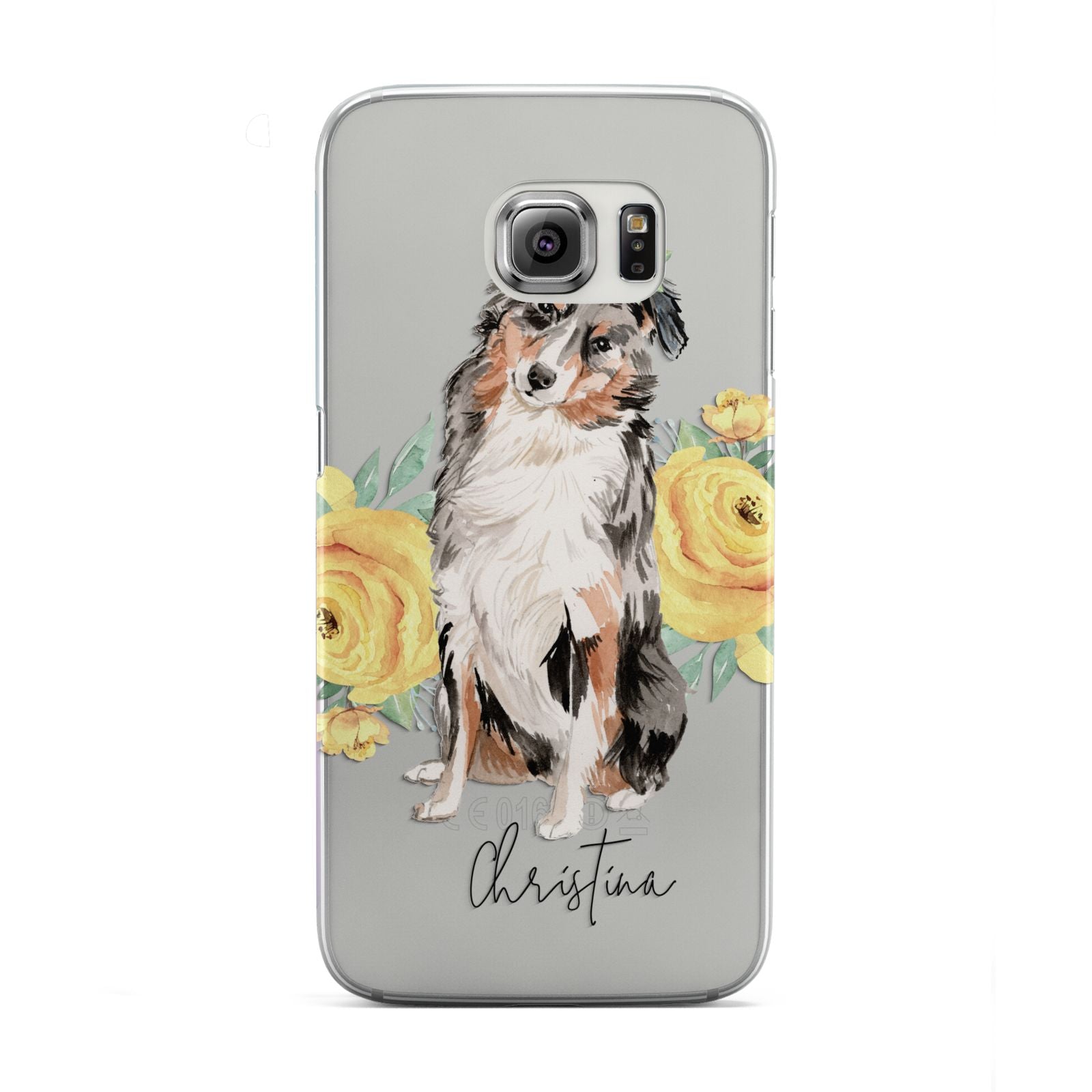 Personalised Australian Shepherd Samsung Galaxy S6 Edge Case