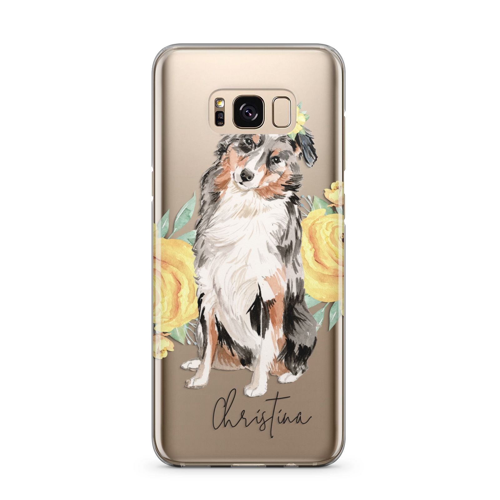 Personalised Australian Shepherd Samsung Galaxy S8 Plus Case