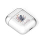 Personalised Autumn Floral AirPods Case Laid Flat