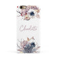 Personalised Autumn Floral Apple iPhone 6 3D Snap Case