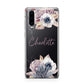 Personalised Autumn Floral Huawei P30 Phone Case