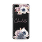 Personalised Autumn Floral Huawei Y5 Prime 2018 Phone Case