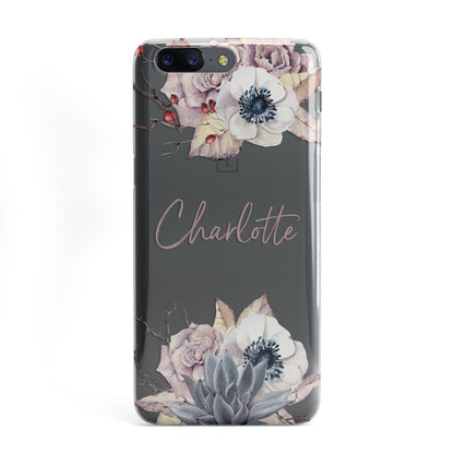 Personalised Autumn Floral OnePlus Case