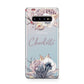 Personalised Autumn Floral Protective Samsung Galaxy Case