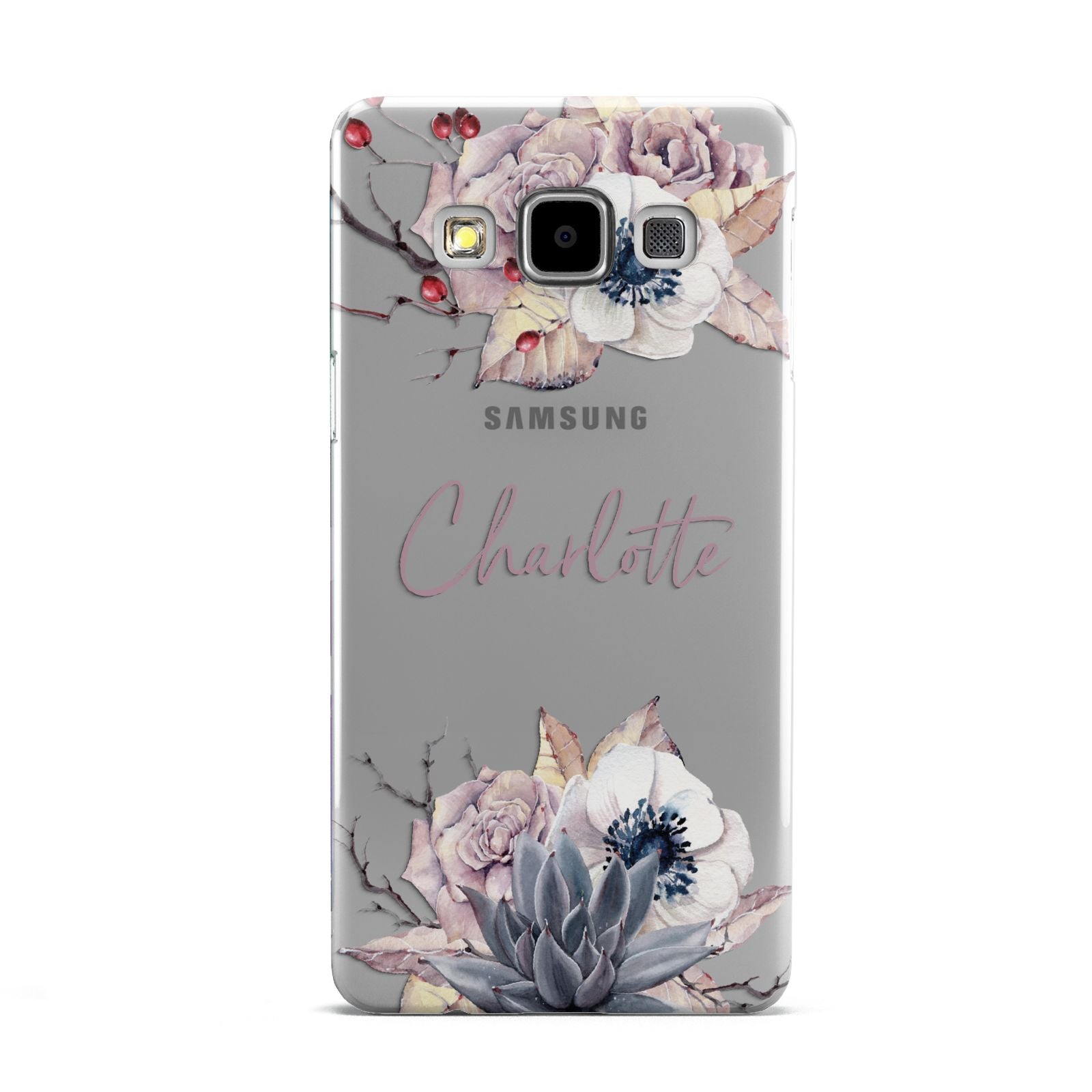 Personalised Autumn Floral Samsung Galaxy A5 Case
