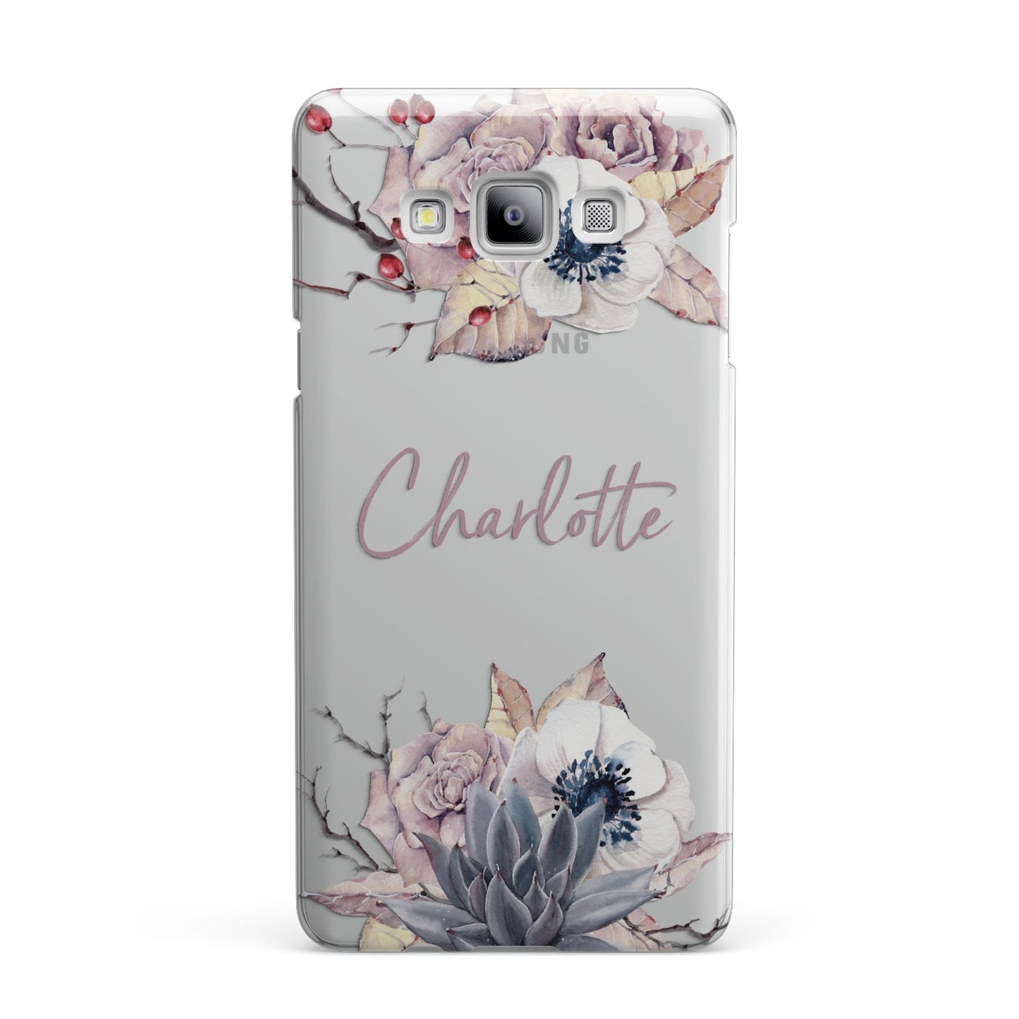 Personalised Autumn Floral Samsung Galaxy A7 2015 Case